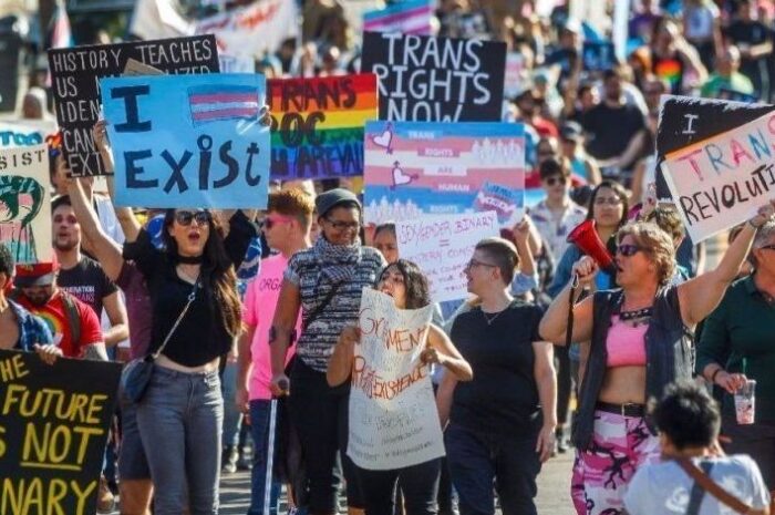Photo of Trans Rights protestors